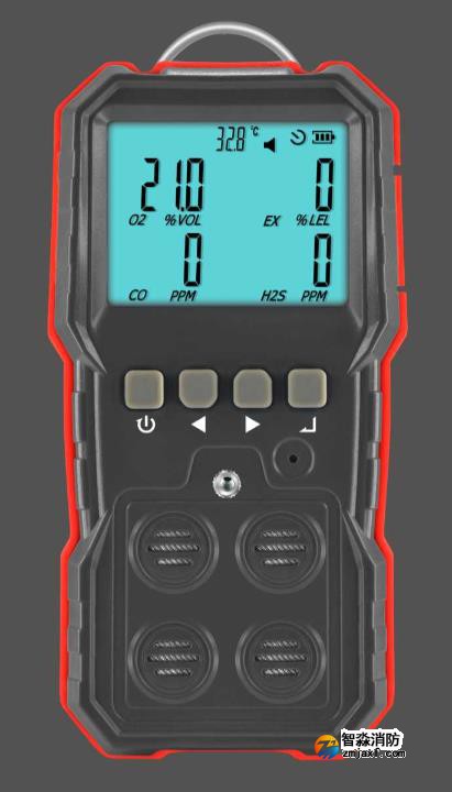 消防檢測設備-智淼便攜式可燃氣體檢測儀（四合一）操作使用視頻